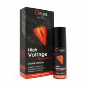 Жидкий вибратор Orgie High Voltage Strawberry - 15 мл. - ORGIE - купить с доставкой в Новосибирске