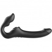 Черный безремневой страпон с 3 моторами - Ibiza - купить с доставкой в Новосибирске