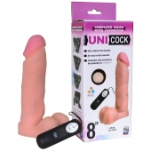 Фаллическая насадка Харнесс UNICOCK 8  с вибрацией - 20 см. - LOVETOY (А-Полимер) - купить с доставкой в Новосибирске