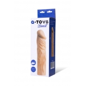 Насадка с ярко выраженной головкой и рельефным стволом - 19 см. - A-toys - в Новосибирске купить с доставкой