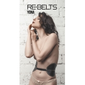 Пояс с клёпками Yona Black - Rebelts - купить с доставкой в Новосибирске