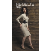 Пояс с клёпками Yona Black - Rebelts - купить с доставкой в Новосибирске