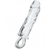 Прозрачная насадка с петлёй для фиксации - 14 см. - ToyFa - в Новосибирске купить с доставкой