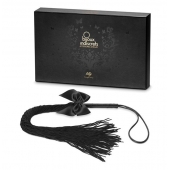 Чёрная плётка Lilly Whip Bijoux - Bijoux Indiscrets - купить с доставкой в Новосибирске