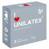 Презервативы с точками Unilatex Dotted - 3 шт. - Unilatex - купить с доставкой в Новосибирске