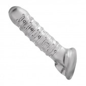 Утолщающая ребристая насадка на пенис - Доминирующее кольцо - в Новосибирске купить с доставкой