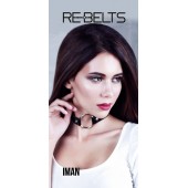 Чёрный чокер-кляп Iman Black - Rebelts - купить с доставкой в Новосибирске