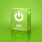 Цветные ароматизированные презервативы ON) Fruit   Color - 3 шт. - ON) - купить с доставкой в Новосибирске