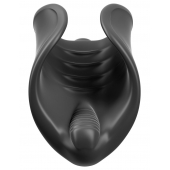 Чёрный мастурбатор Vibrating Silicone Stimulator с вибрацией - Pipedream - в Новосибирске купить с доставкой