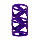 Фиолетовая насадка-сетка на пенис - 7,5 см. - A-toys - в Новосибирске купить с доставкой