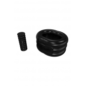 Чёрное эрекционное виброкольцо Stretch - Bathmate - в Новосибирске купить с доставкой