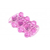 Розовая насадка на пенис Rings Armour - Lola Games - в Новосибирске купить с доставкой