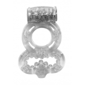 Прозрачное эрекционное кольцо Rings Treadle с подхватом - Lola Games - в Новосибирске купить с доставкой