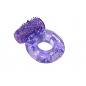 Фиолетовое эрекционное кольцо с вибрацией Rings Axle-pin - Lola Games - в Новосибирске купить с доставкой