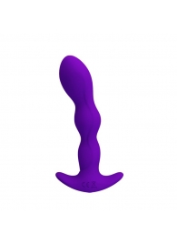 Фиолетовый анальный стимулятор простаты с вибрацией Yale - 14,5 см. - Baile - в Новосибирске купить с доставкой