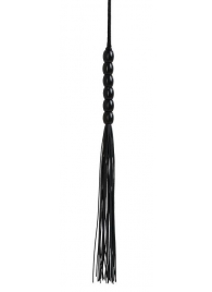 Черная силиконовая мини-плеть - 22 см. - Джага-Джага - купить с доставкой в Новосибирске