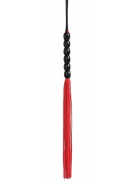 Красно-черная силиконовая мини-плеть - 22 см. - Джага-Джага - купить с доставкой в Новосибирске
