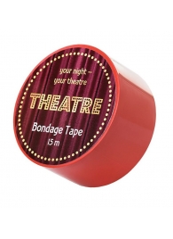 Красный бондажный скотч TOYFA Theatre - 15 м. - ToyFa - купить с доставкой в Новосибирске