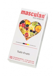 Жёлтые презервативы Masculan Ultra Tutti-Frutti с фруктовым ароматом - 10 шт. - Masculan - купить с доставкой в Новосибирске
