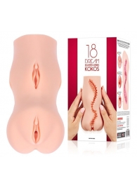 Телесный мастурбатор-вагина с двойным слоем - KOKOS - в Новосибирске купить с доставкой