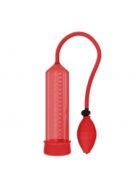 Красная вакуумная помпа - 25 см. - Rubber Tech Ltd - в Новосибирске купить с доставкой