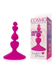 Ярко-розовый анальный стимулятор COSMO - 8 см. - Cosmo