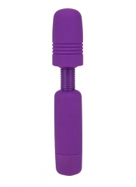 Фиолетовый мини-вибратор POWER TIP JR MASSAGE WAND - Seven Creations