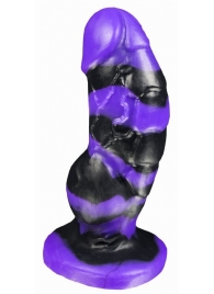Черно-фиолетовый фаллоимитатор Мартин medium - 24,5 см. - Erasexa - купить с доставкой в Новосибирске