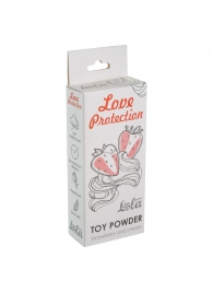 Пудра для игрушек Love Protection с ароматом клубники со сливками - 15 гр. - Lola Games - купить с доставкой в Новосибирске