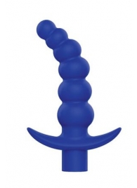 Синяя вибрирующая анальная елочка Sweet Toys - 10,8 см. - Bior toys