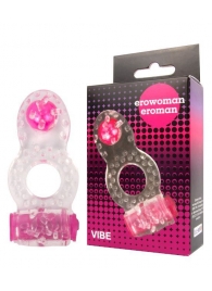 Прозрачное эрекционное кольцо Erowoman-Eroman - Erowoman-Eroman - в Новосибирске купить с доставкой