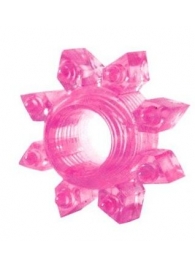 Розовое эрекционное кольцо Cockring star - Erowoman-Eroman - в Новосибирске купить с доставкой