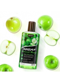 Массажное масло WARMup Green Apple с ароматом яблока - 150 мл. - Joy Division - купить с доставкой в Новосибирске