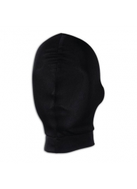 Черная глухая маска на голову - Lux Fetish - купить с доставкой в Новосибирске