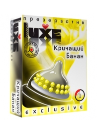 Презерватив LUXE  Exclusive  Кричащий банан  - 1 шт. - Luxe - купить с доставкой в Новосибирске