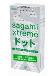Презервативы Sagami Xtreme Type-E с точками - 10 шт. - Sagami - купить с доставкой в Новосибирске
