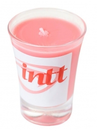 Массажная свеча для поцелуев Strawberry с ароматом клубники - 30 гр. - INTT - купить с доставкой в Новосибирске