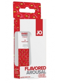 Стимулирующий клиторальный гель со вкусом клубники JO Sweet Berry Heat - 10 мл. - System JO - купить с доставкой в Новосибирске