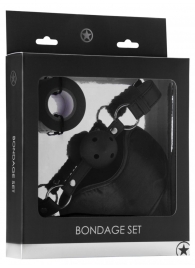 Оригинальный набор Bondage Set: маска, кляп-шарик и скотч - Shots Media BV - купить с доставкой в Новосибирске