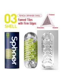Мастурбатор SPINNER Shell - Tenga - в Новосибирске купить с доставкой