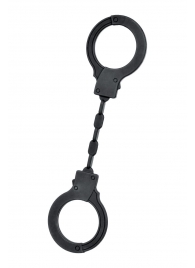 Черные силиконовые наручники A-Toys без ключа - A-toys - купить с доставкой в Новосибирске