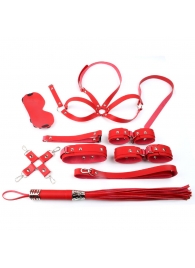 Красный набор БДСМ-девайсов Bandage Kits - Vandersex - купить с доставкой в Новосибирске