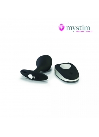 Черная пробка Mystim Rocking Vibe S с возможностью подключения к электростимулятору - 9,7 см. - MyStim - купить с доставкой в Новосибирске