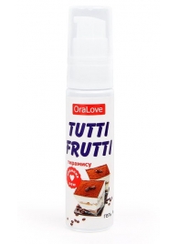 Гель-смазка Tutti-frutti со вкусом тирамису - 30 гр. - Биоритм - купить с доставкой в Новосибирске