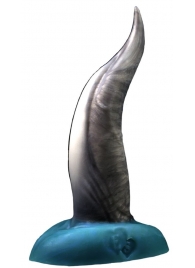 Черно-голубой фаллоимитатор  Дельфин small  - 25 см. - Erasexa - купить с доставкой в Новосибирске