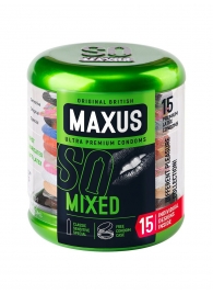 Презервативы в металлическом кейсе MAXUS Mixed - 15 шт. - Maxus - купить с доставкой в Новосибирске