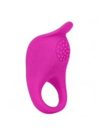 Ярко-розовое эрекционное виброкольцо Silicone Rechargeable Teasing Enhancer - California Exotic Novelties - в Новосибирске купить с доставкой