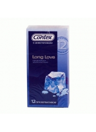 Презервативы с продлевающей смазкой Contex Long Love - 12 шт. - Contex - купить с доставкой в Новосибирске