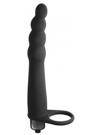 Черная вибронасадка для двойного проникновения Bramble - 16,5 см. - Lola Games - купить с доставкой в Новосибирске