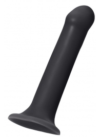 Черный фаллос на присоске Silicone Bendable Dildo XL - 20 см. - Strap-on-me - купить с доставкой в Новосибирске